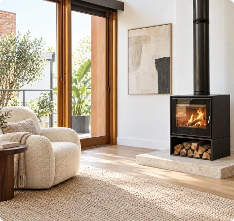 Fireside smart home scenario