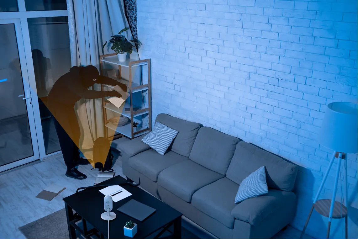 Wide room view