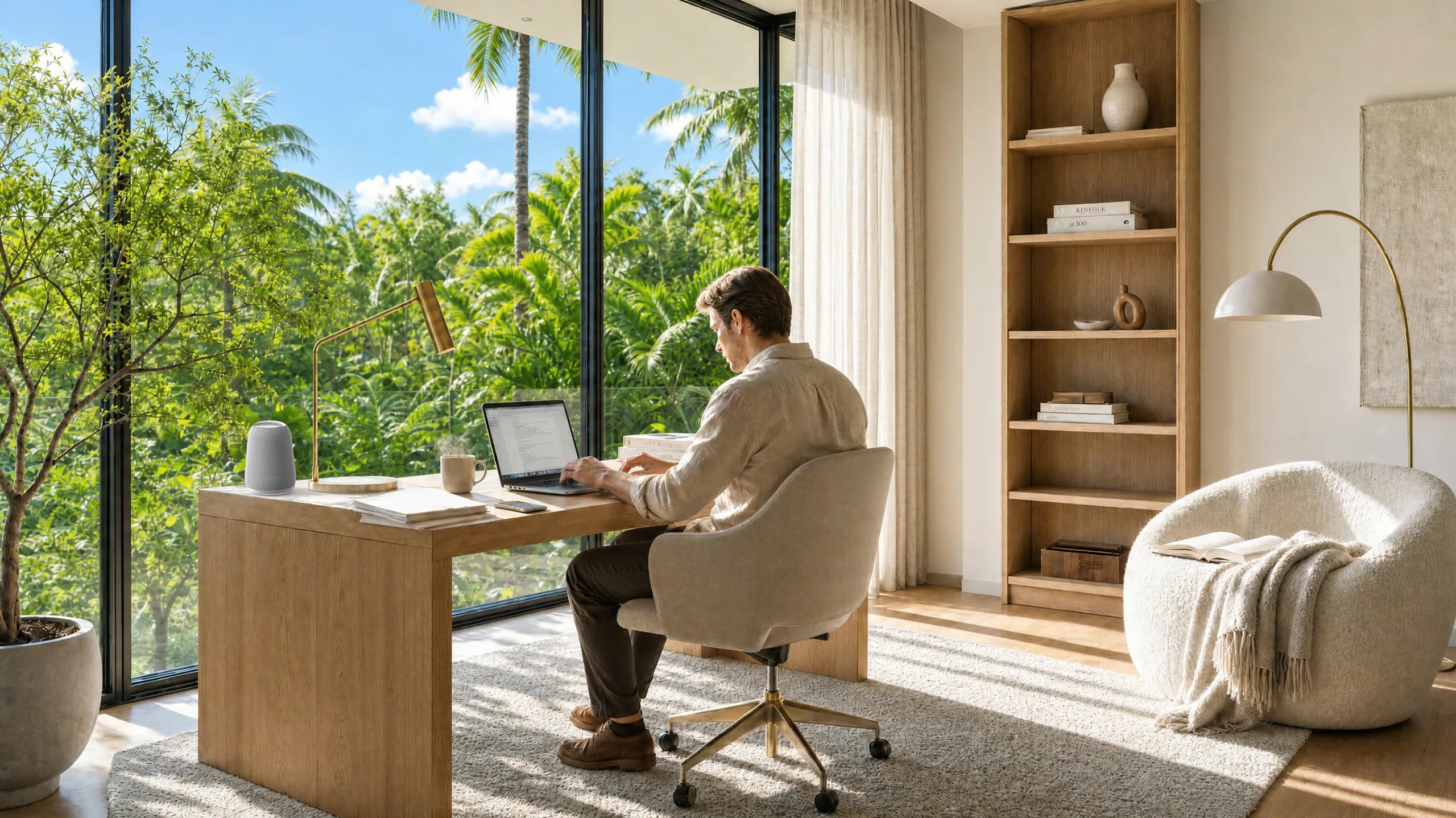 Creator recording a product review at a desk