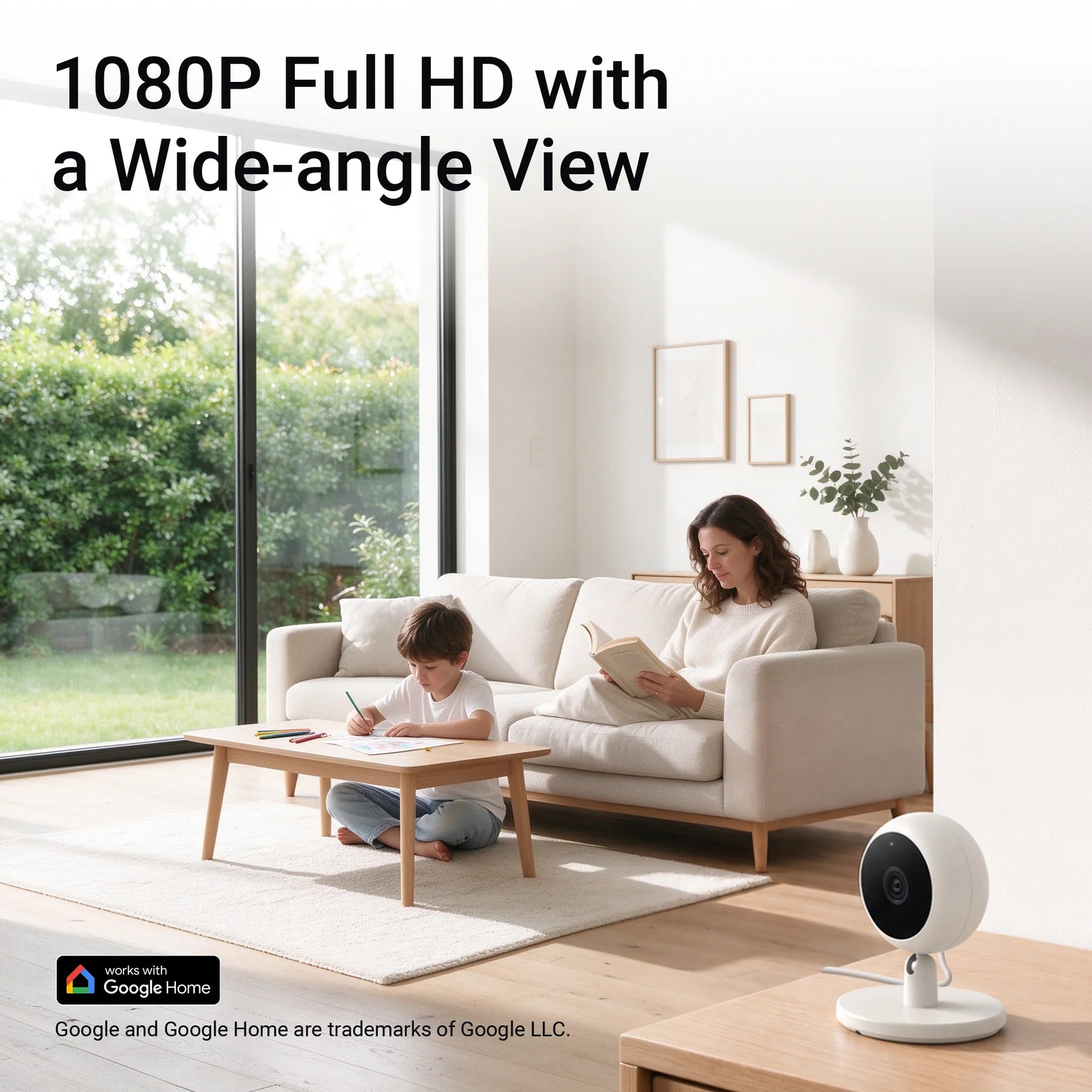 1080P Full HD with a Wide-angle View